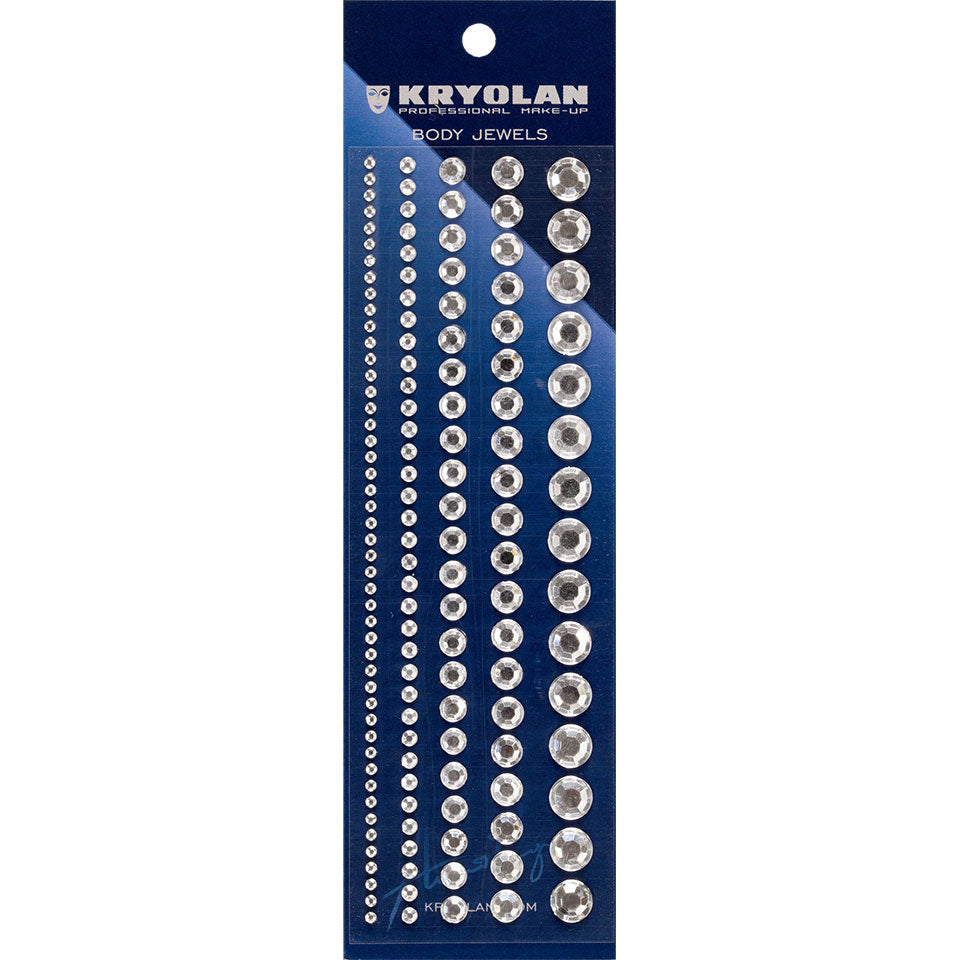 KRYOLAN Body Jewels crystal – selbstklebende Strasssteine, -, in Verpackung