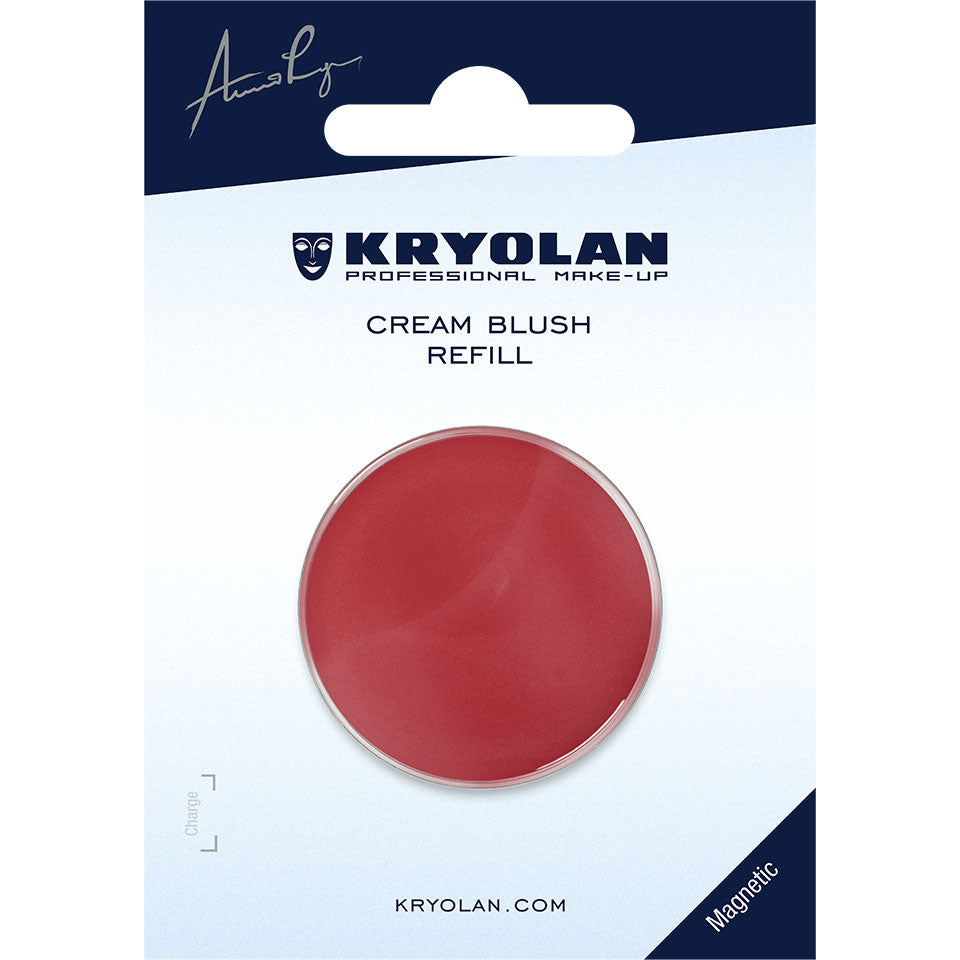 KRYOLAN Cream Blush Refill midnight_mulberry – cremige Textur, frische Farbe & natürlicher Glow, 2,5g, in Blisterkarte