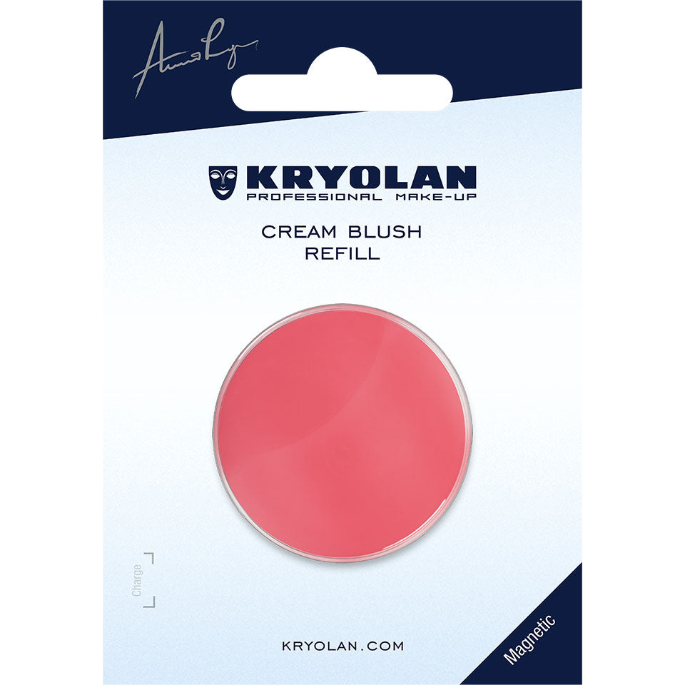 KRYOLAN Cream Blush Refill vintage_rose – cremige Textur, frische Farbe & natürlicher Glow, 2,5g, in Blisterkarte