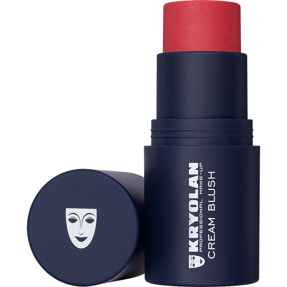 KRYOLAN Cream Blush Stick midnight mulberry – Cremiges Rouge mit frischem Glow, 4,5g, Drehstick offen