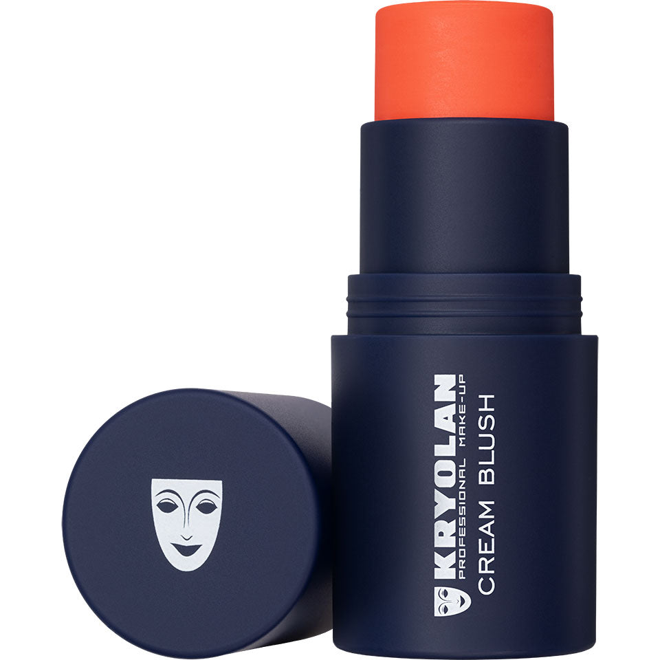 KRYOLAN Cream Blush Stick tangerine dream – Cremiges Rouge mit frischem Glow, 4,5g, Drehstick offen