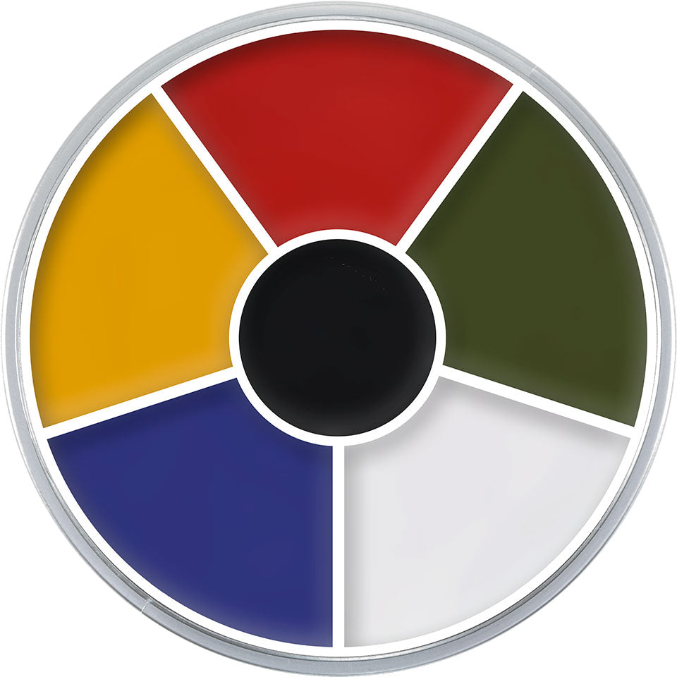 KRYOLAN Cream Color multi color – 6 cremige Farben für starke Effekte, 30g