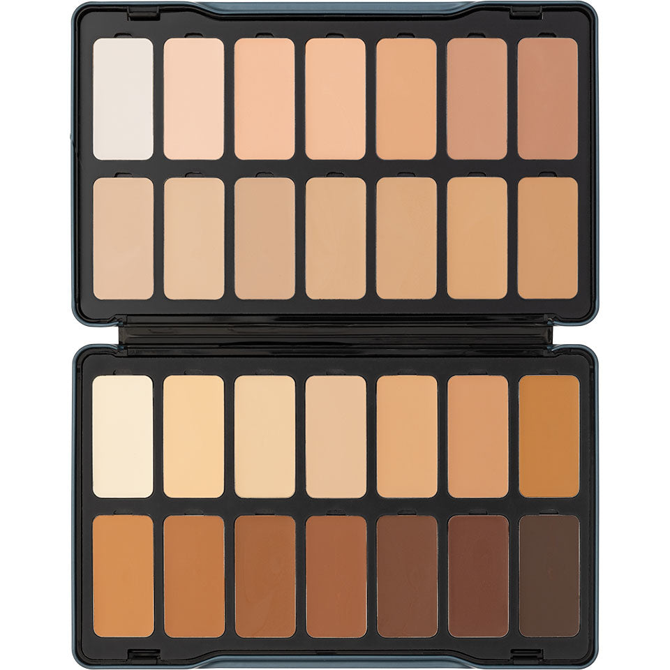 KRYOLAN Digital Complexion Cream Foundation Palette 28 Farben – 28 vegane, magnetische Farben, 49g, offen