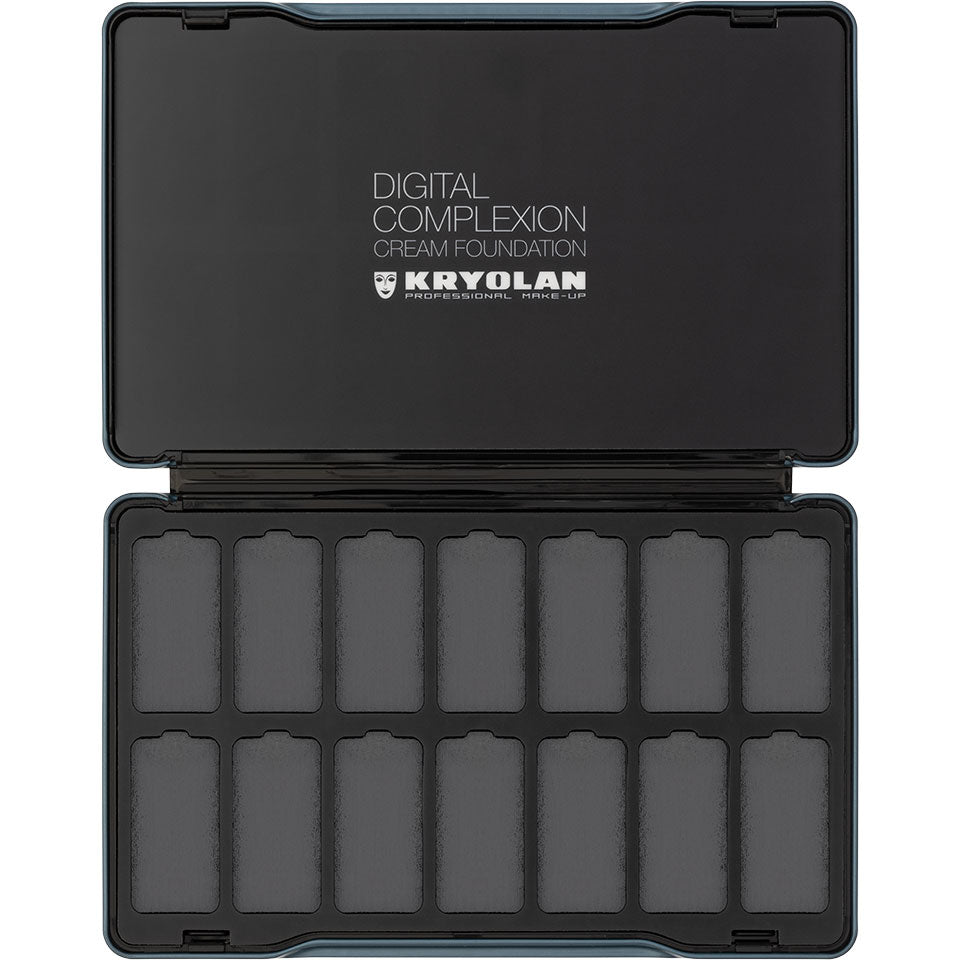 KRYOLAN Digital Complexion Leerpalette – für 14 Farben, 1 Stück, offen