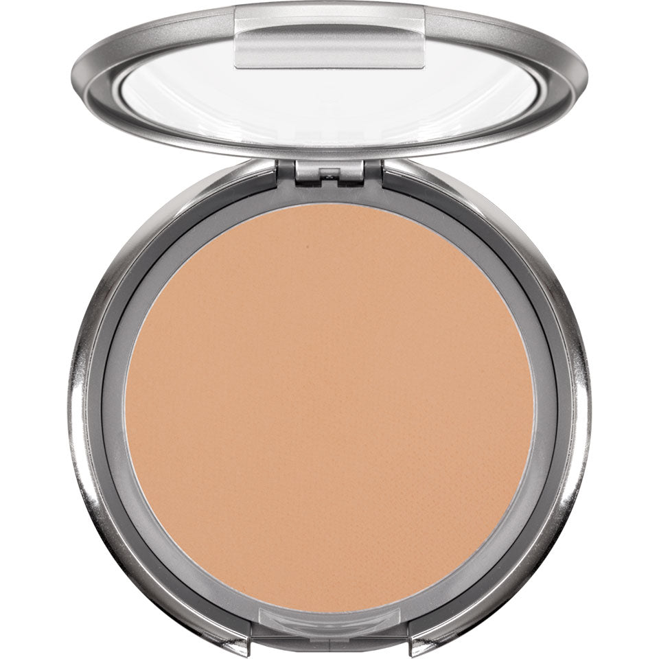 KRYOLAN Dual Finish 2W – gepresste Puderfoundation, 10g, Spiegeldose offen