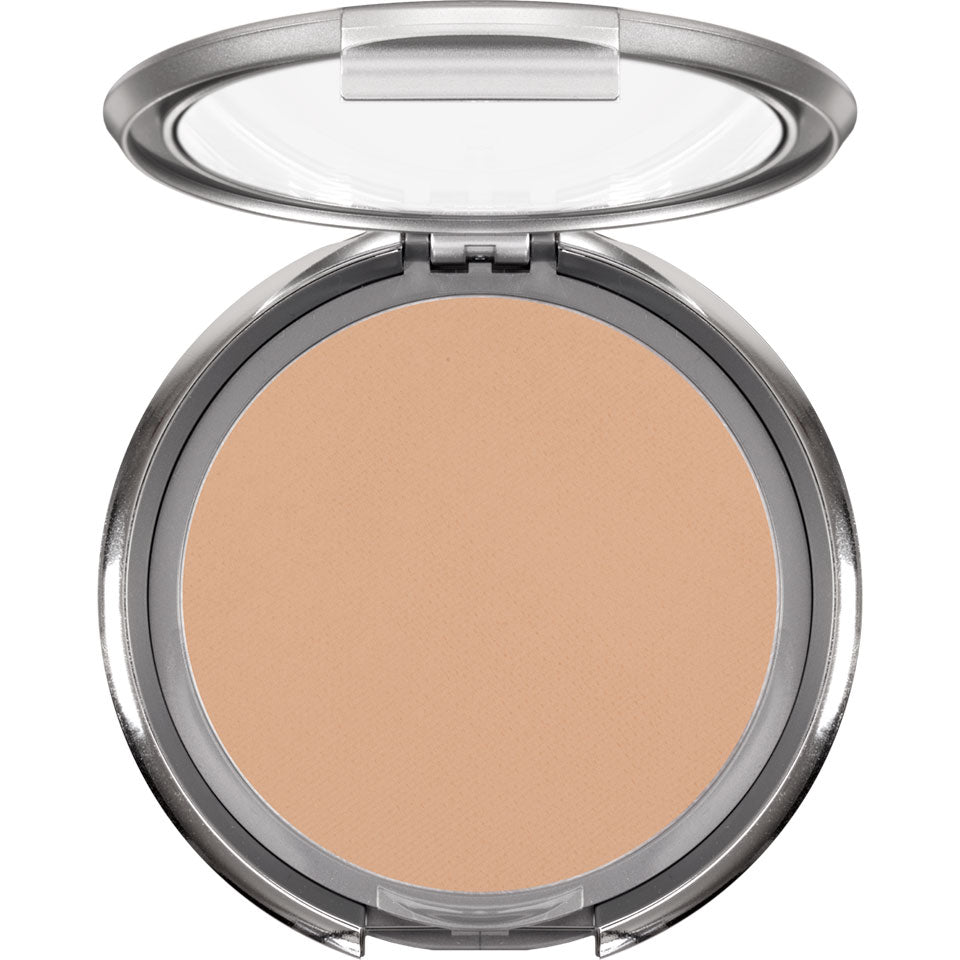 KRYOLAN Dual Finish 3W – gepresste Puderfoundation, 10g, Spiegeldose offen