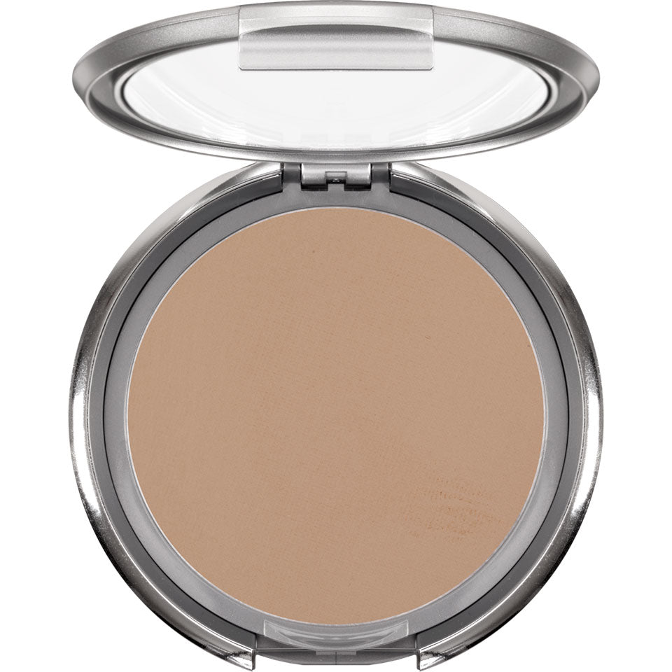 KRYOLAN Dual Finish alabaster – gepresste Puderfoundation, 10g, Spiegeldose offen