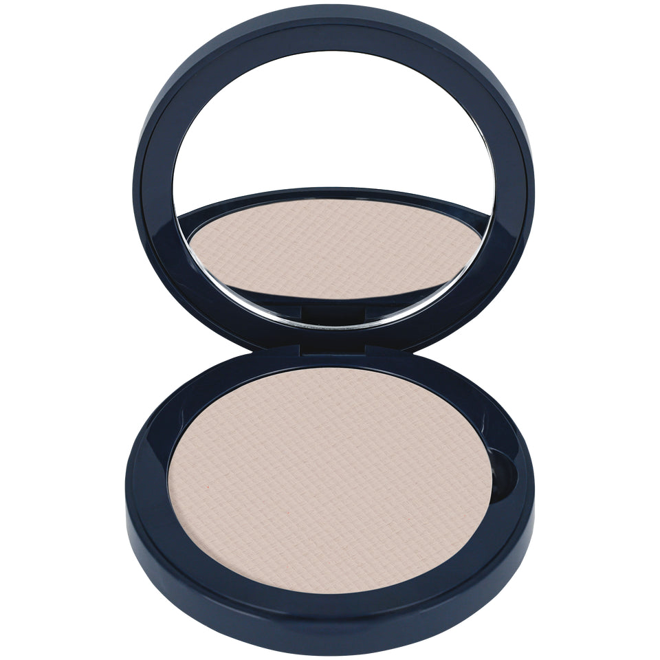 KRYOLAN Dual Finish banana – Wet & Dry Puderfoundation, 10g, Spiegeldose offen