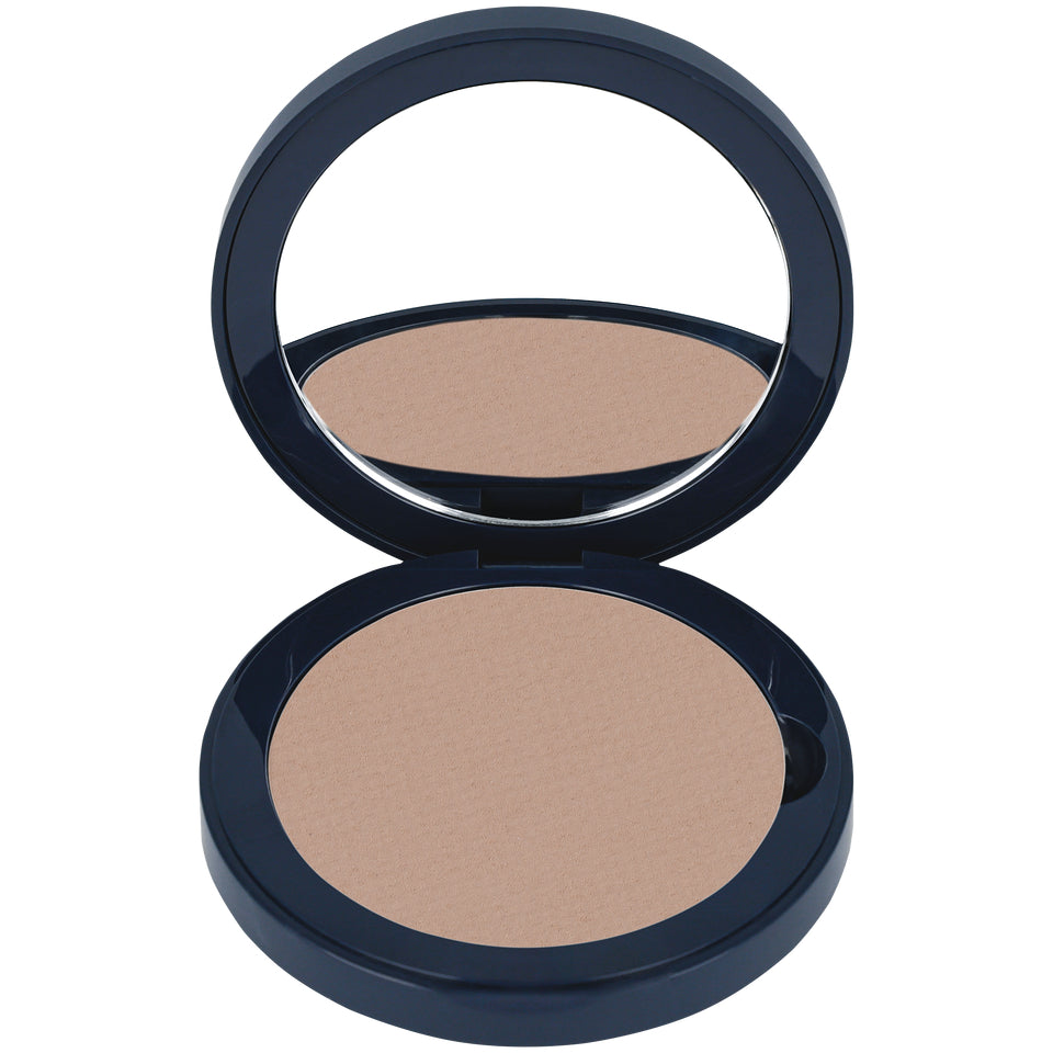 KRYOLAN Dual Finish ivory – Wet & Dry Puderfoundation, 10g, Spiegeldose offen