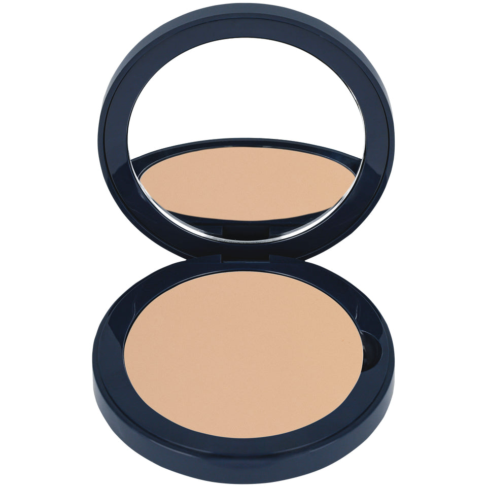 KRYOLAN Dual Finish tahini – Wet & Dry Puderfoundation, 10g, Spiegeldose offen