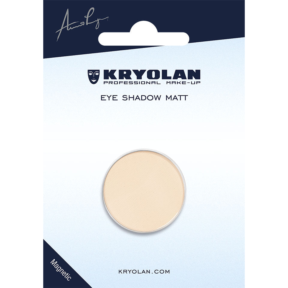 KRYOLAN Eye Shadow Matt Nachfüller ivory – ⌀ 27mm, magnetisch, 1.5g