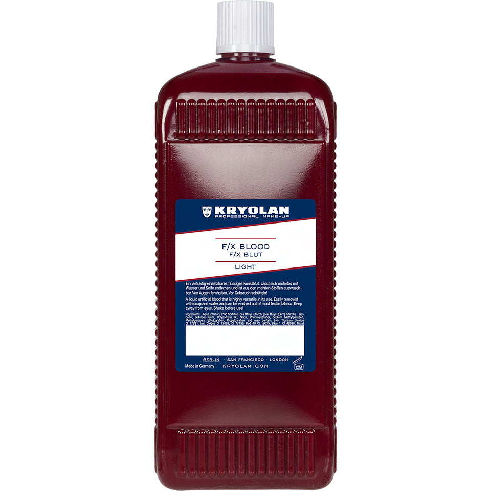 KRYOLAN F/X Blood - light – wischfestes Kunstblut, 1000ml