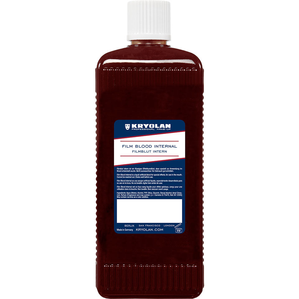 KRYOLAN Filmblut intern - dark – essbares Effektkunstblut für den Mund, 500ml