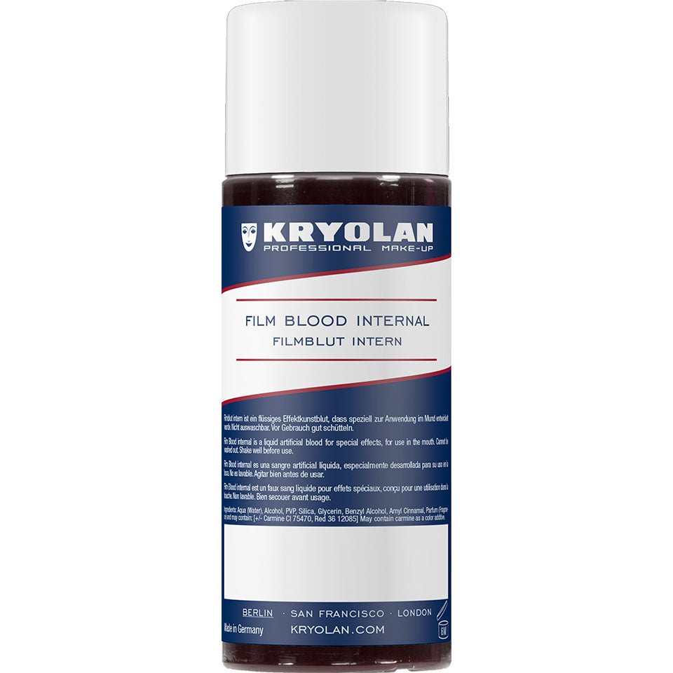 KRYOLAN Filmblut intern - dark – essbares Effektkunstblut für den Mund, 50ml
