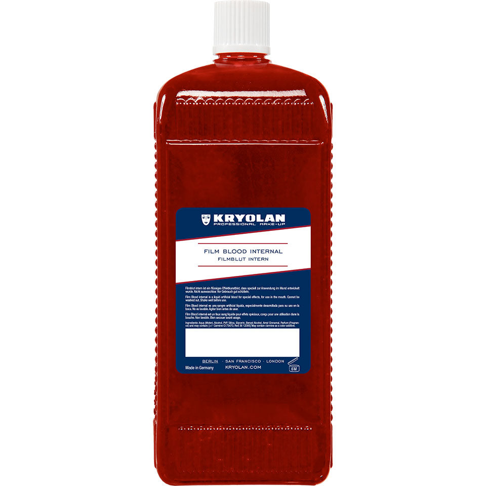 KRYOLAN Filmblut intern - light – essbares Effektkunstblut für den Mund, 1000ml