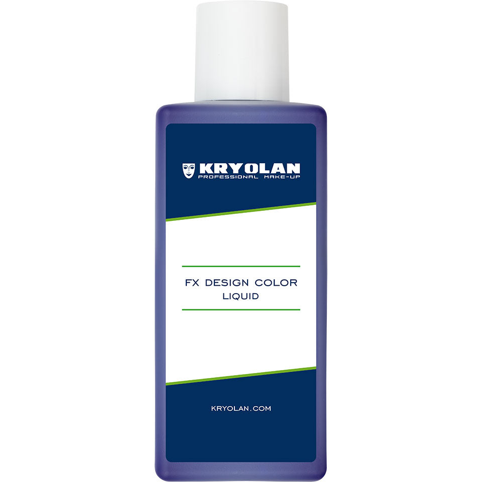 KRYOLAN FX Design Color Liquid blue wash – Profi SFX Flüssigfarbe, 200ml