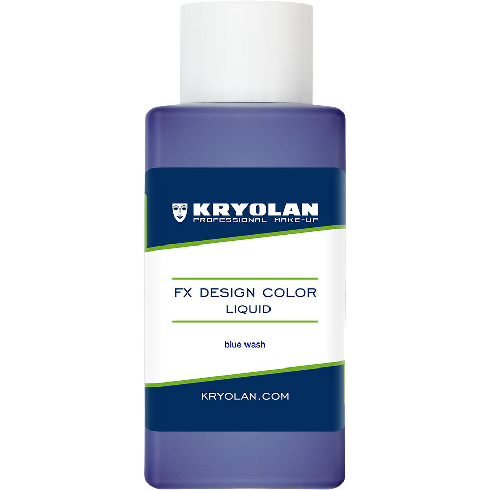 KRYOLAN FX Design Color Liquid blue wash – Profi SFX Flüssigfarbe, 50ml