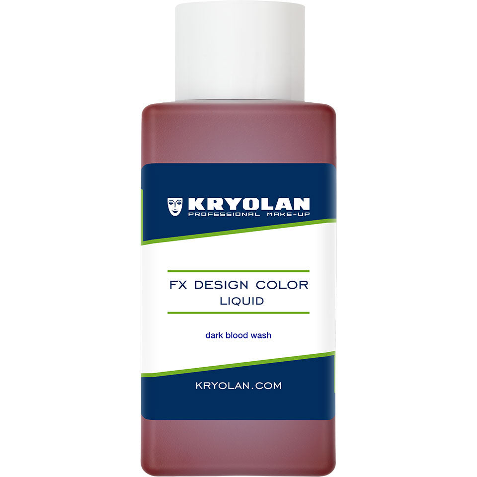 KRYOLAN FX Design Color Liquid dark blood wash – Profi SFX Flüssigfarbe, 50ml