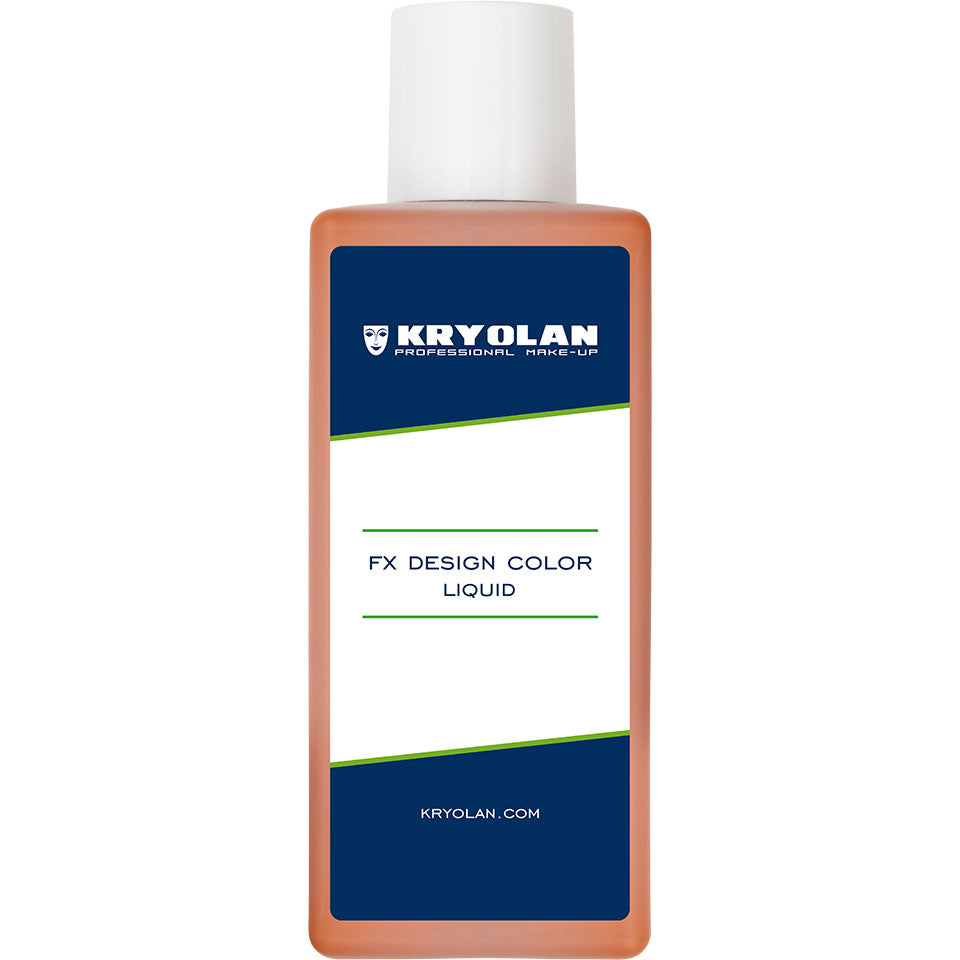 KRYOLAN FX Design Color Liquid medium brown – Profi SFX Flüssigfarbe, 200ml