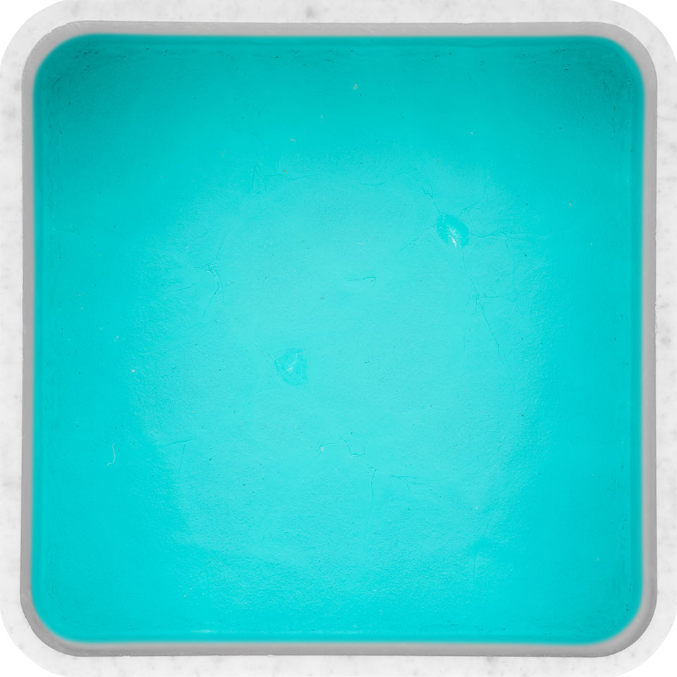 KRYOLAN FX Design Color Nachfüller quadratisch lagoon – hochpigmentierte, alkoholaktivierbare Farben, 3g
