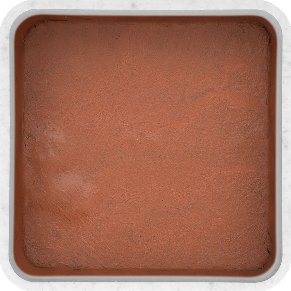 KRYOLAN FX Design Color Nachfüller quadratisch medium brown – hochpigmentierte, alkoholaktivierbare Farben, 3g