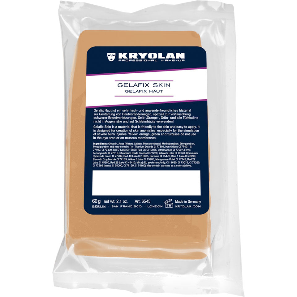 KRYOLAN Gelafix Haut medium skin tone – Gelatine für SFX & Brandverletzungen, 60g, Beutel