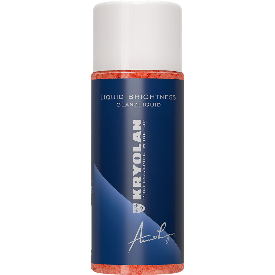 KRYOLAN Glanzliquid red – Flüssige Körperfarbe mit Glanz, 100ml, Flasche