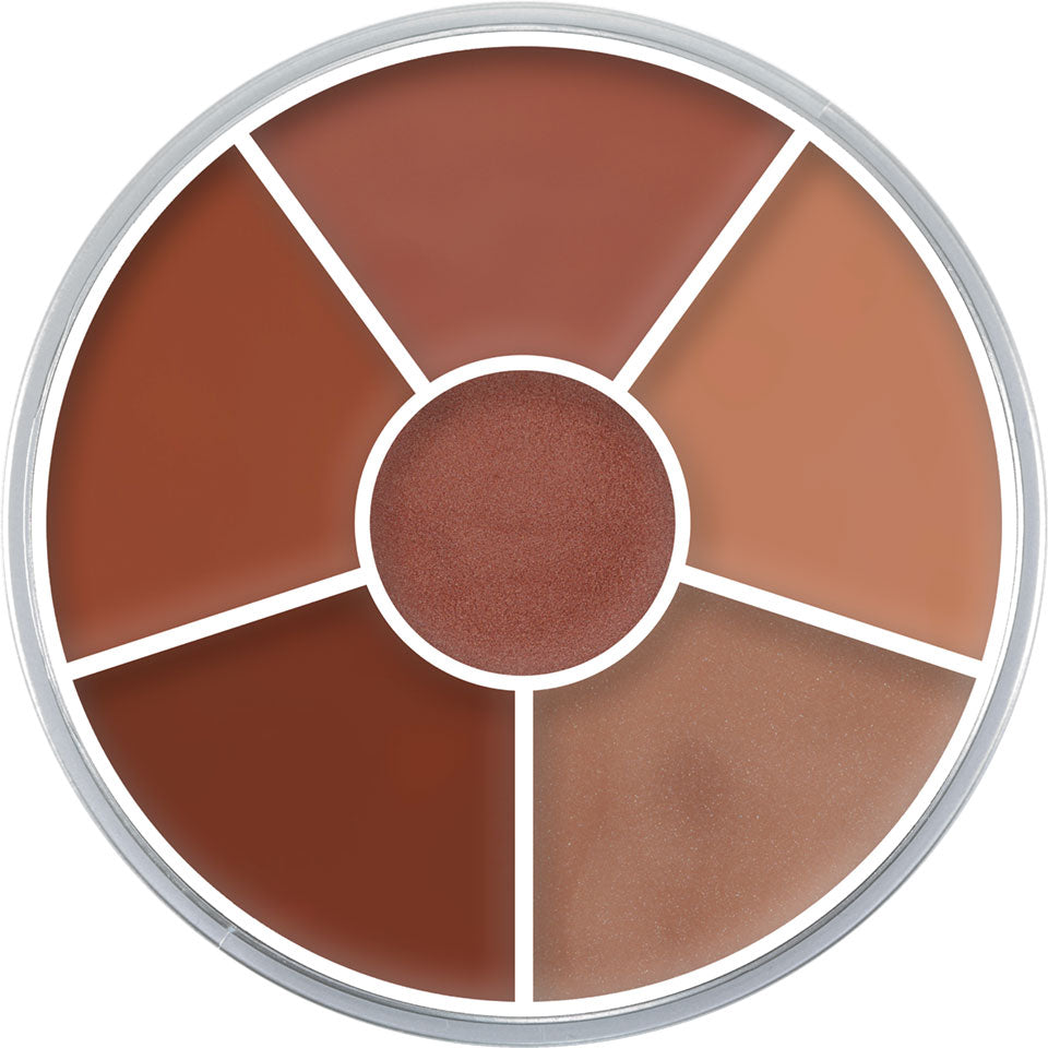 KRYOLAN Lip Rouge Wheel Variante 1 – Lippenpalette mit 6 cremigen Farben, 30g