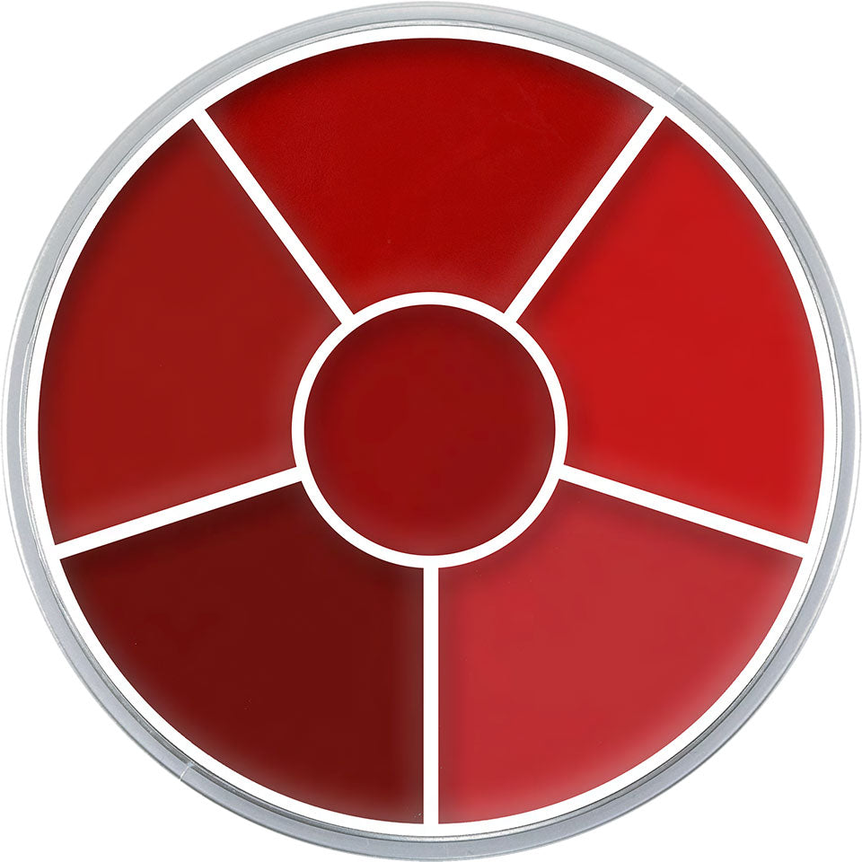 KRYOLAN Lip Rouge Wheel Variante F – Lippenpalette mit 6 cremigen Farben, 30g