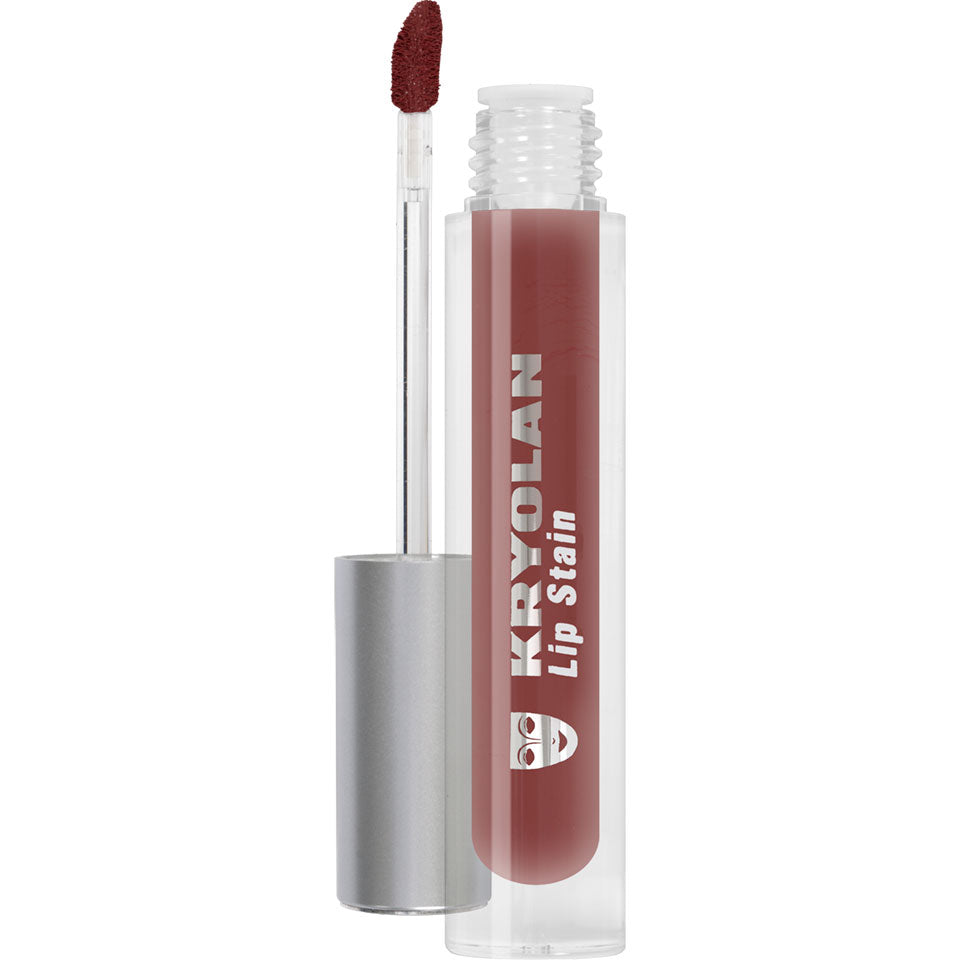 KRYOLAN Lip Stain gospel – Intensiver, matter & langanhaltender Lippenstift, 4ml, Spender offen mit Applikator
