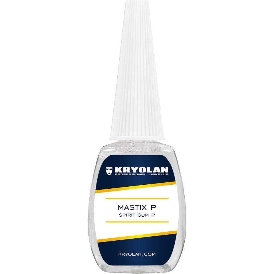 KRYOLAN Mastix P – Profi-Klebemittel für Bärte & Perücken, 12ml, Pinselflasche