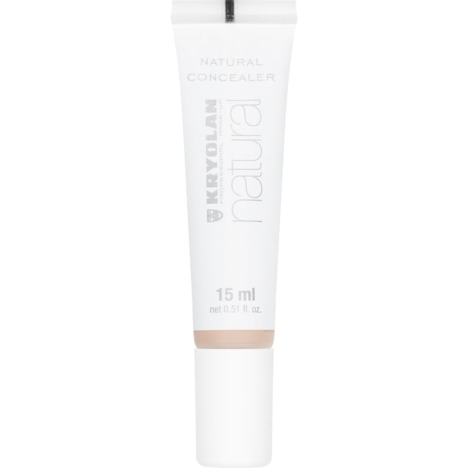 KRYOLAN Natural Concealer – flüssiger Concealer mit Hyaluron, 15ml, Tube