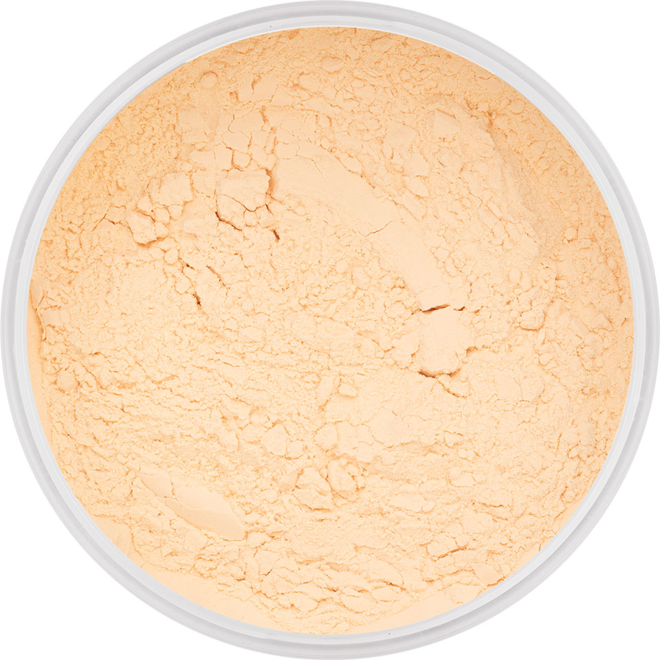 KRYOLAN Natural Finish Powder N2 – Fixierpuder für Make-up, 15g, Dose offen