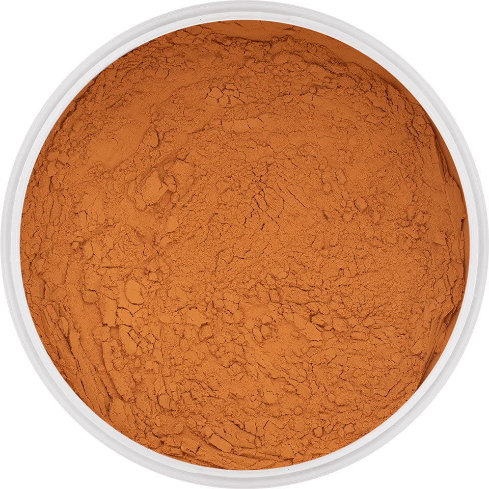 KRYOLAN Natural Finish Powder N4 – Fixierpuder für Make-up, 15g, Dose offen