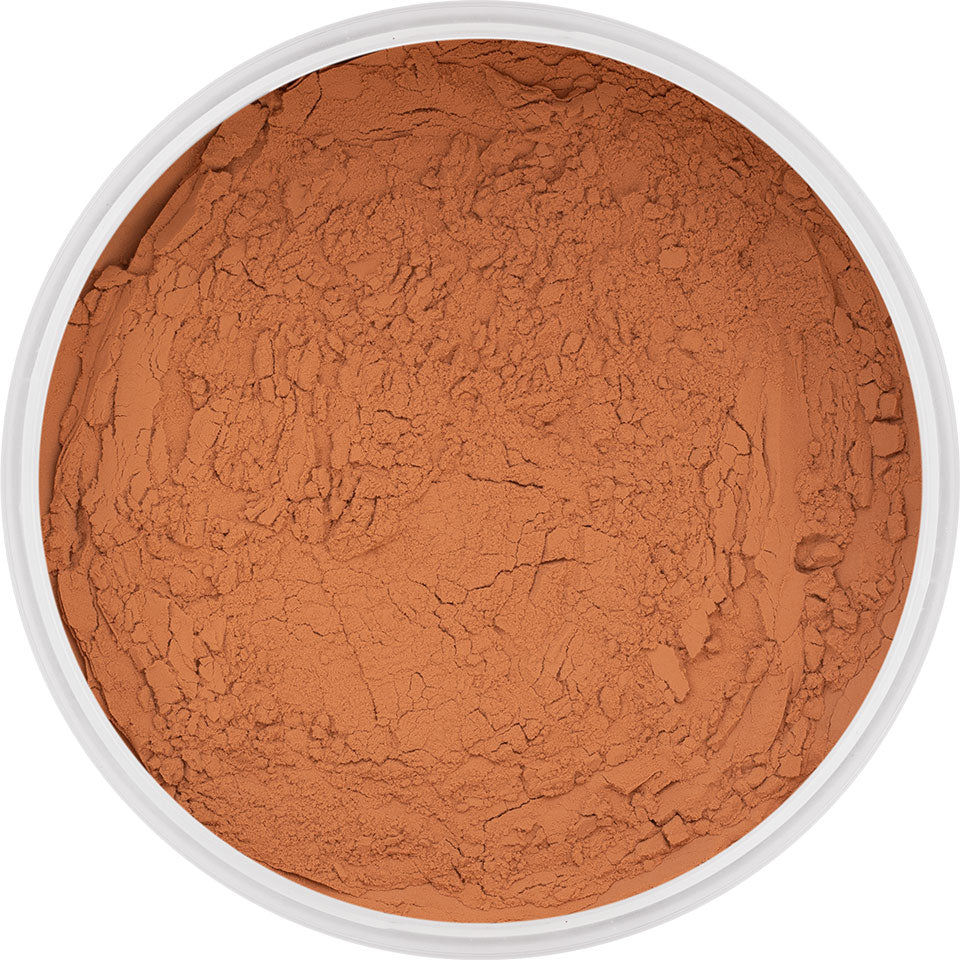 KRYOLAN Natural Finish Powder N5 – Fixierpuder für Make-up, 15g, Dose offen