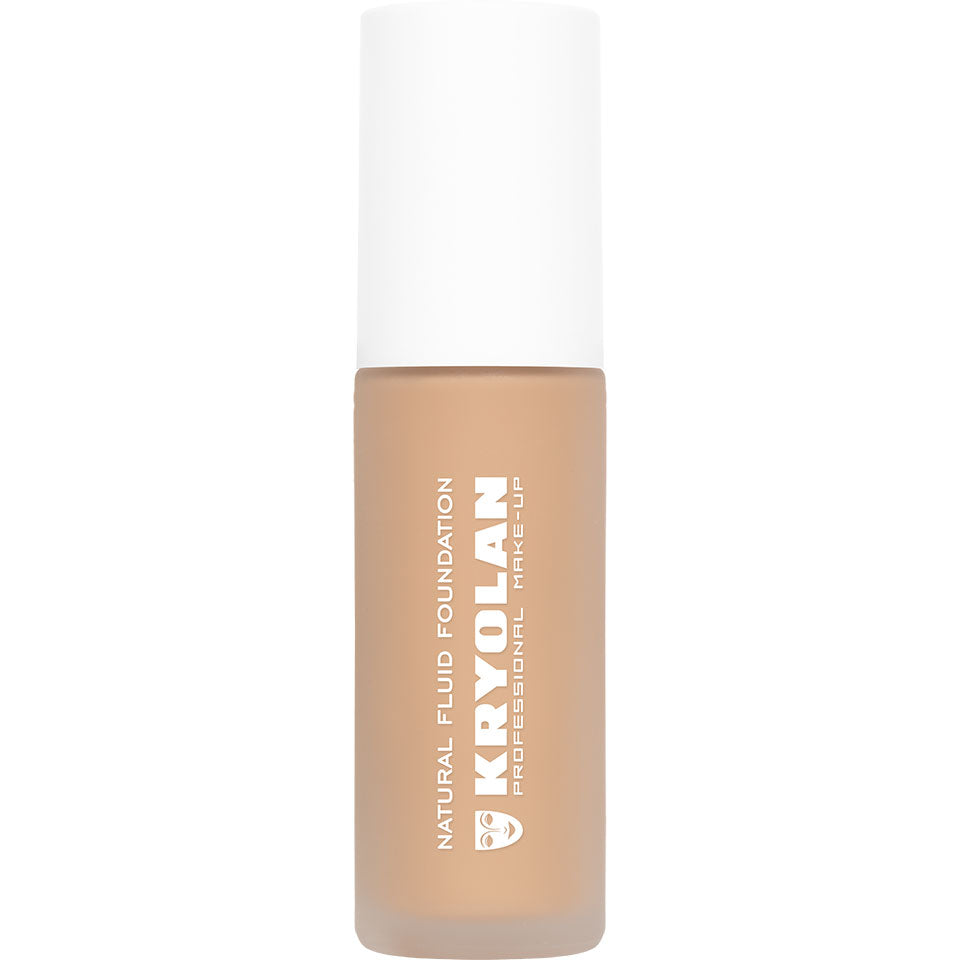 KRYOLAN Natural Fluid Foundation NO6 – Satin Finish Make-up, 30ml, Pumpspender