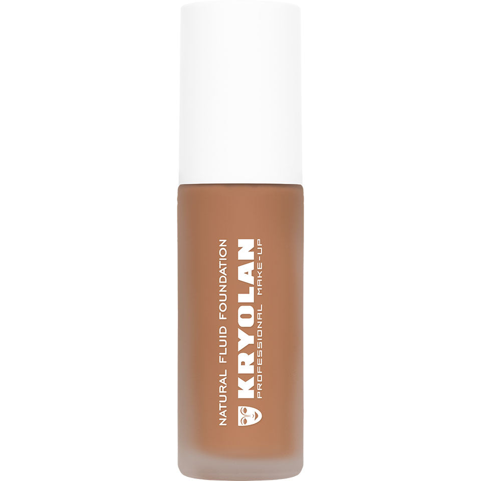 KRYOLAN Natural Fluid Foundation NO8 – Satin Finish Make-up, 30ml, Pumpspender