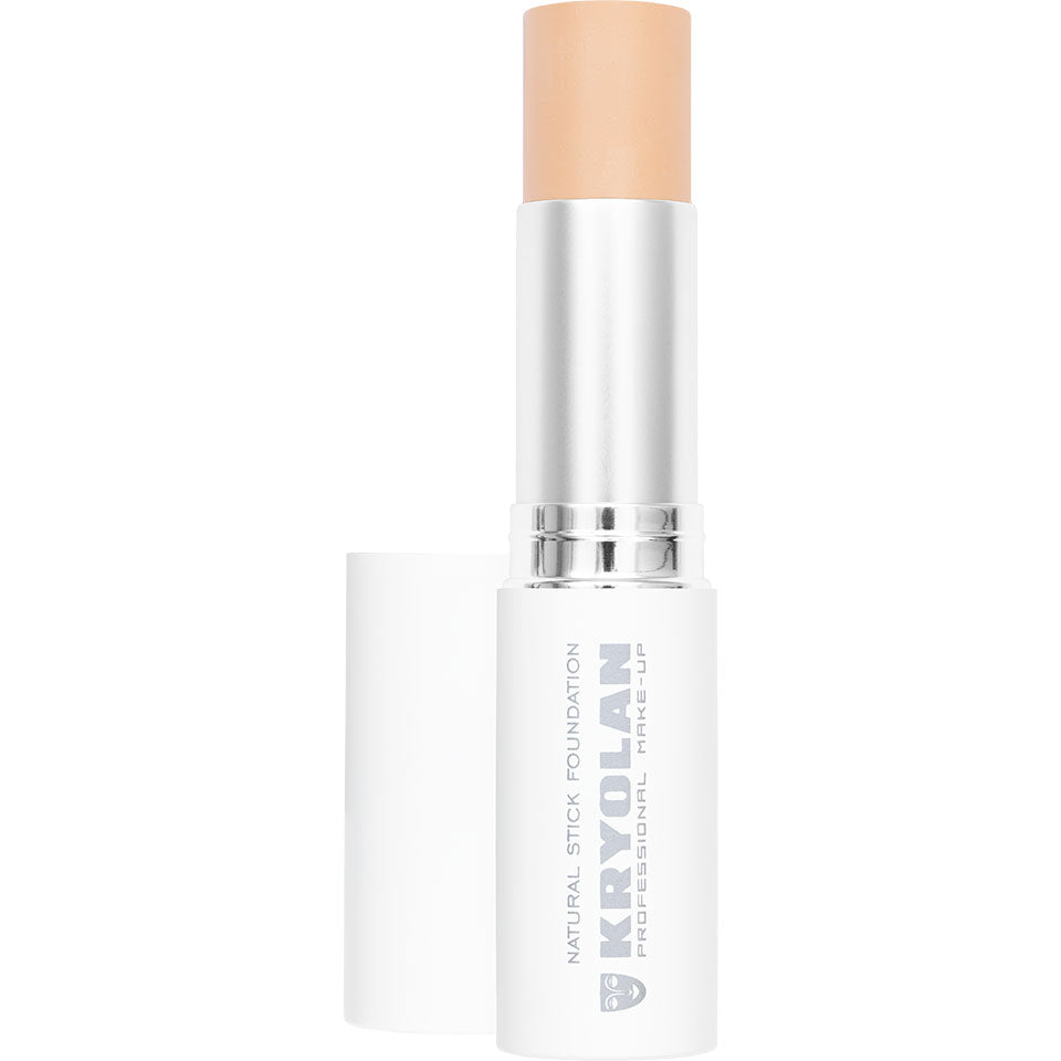 KRYOLAN Natural Stick Foundation NP2 – für ein natürlich-mattes Finish, 11g, Stick offen