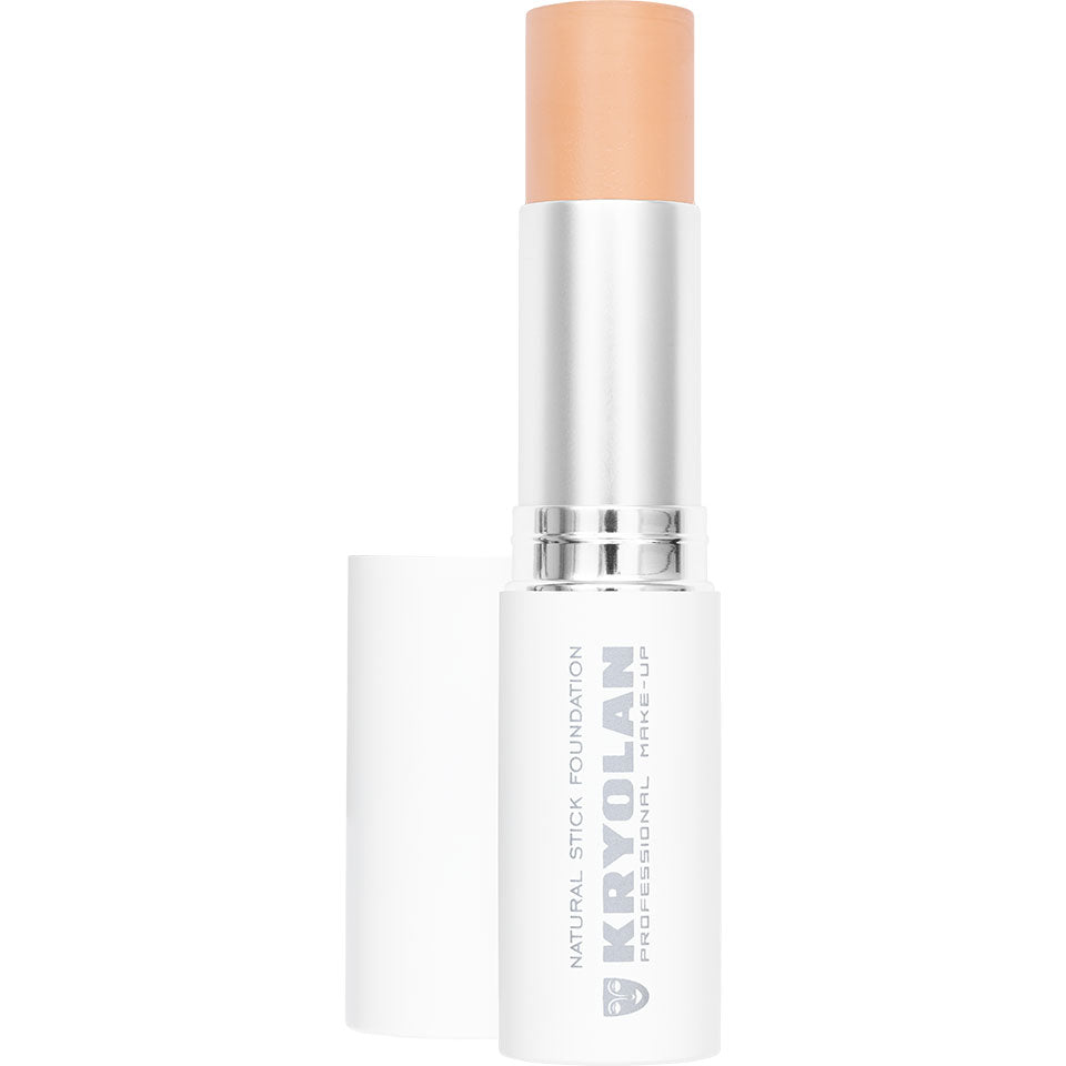 KRYOLAN Natural Stick Foundation NP4 – für ein natürlich-mattes Finish, 11g, Stick offen