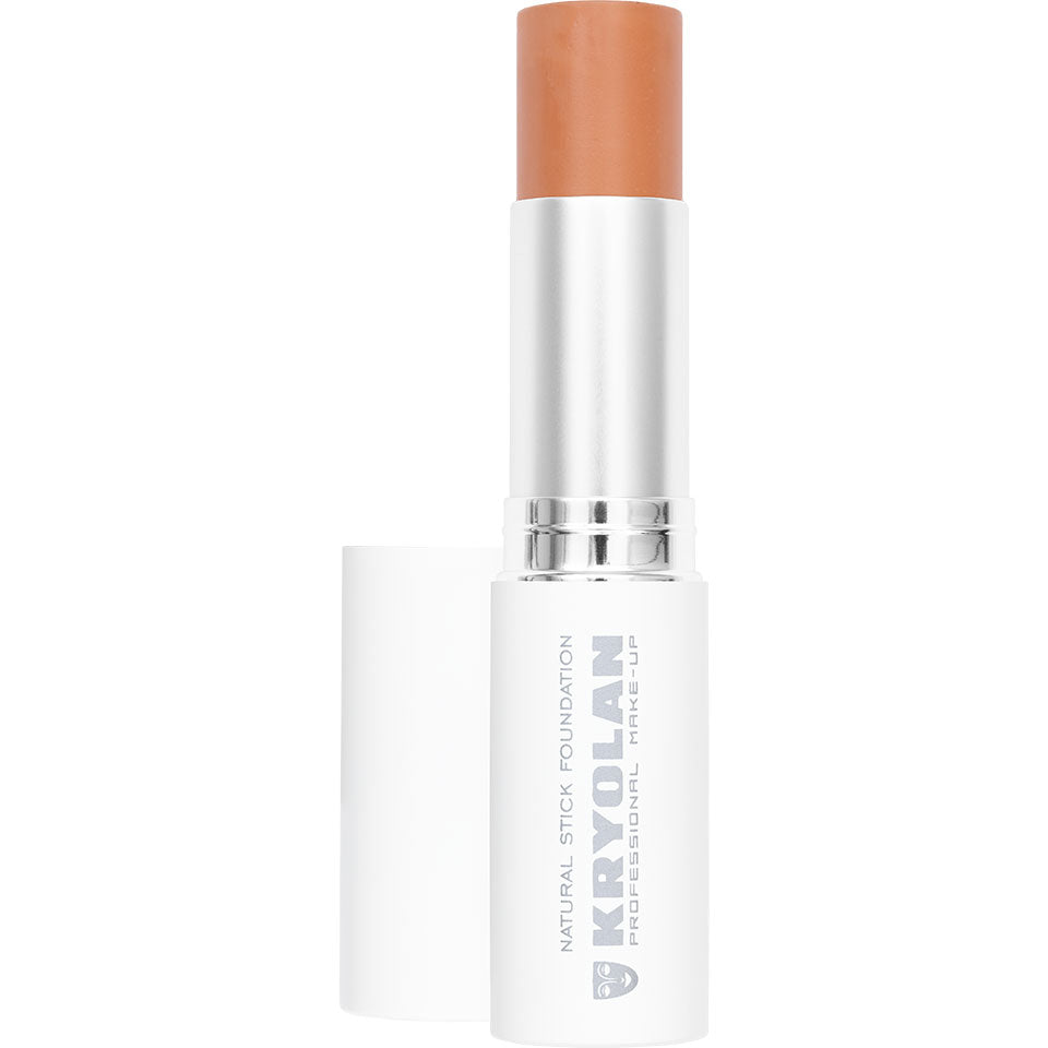 KRYOLAN Natural Stick Foundation NP8 – für ein natürlich-mattes Finish, 11g, Stick offen