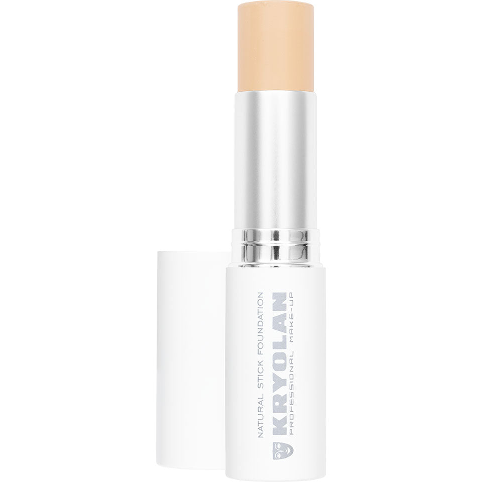 KRYOLAN Natural Stick Foundation NY2 – für ein natürlich-mattes Finish, 11g, Stick offen