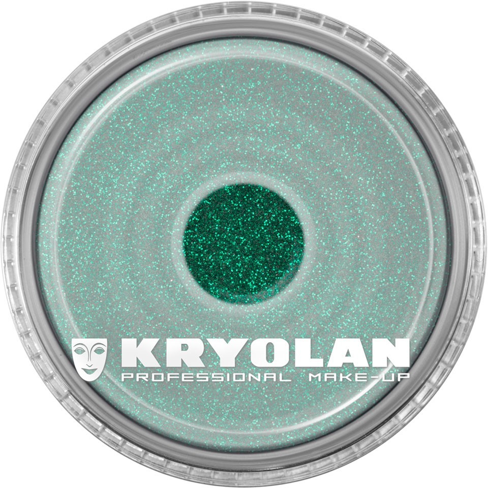 KRYOLAN Polyester Glimmer - fein, 4g, Farbe emerald green