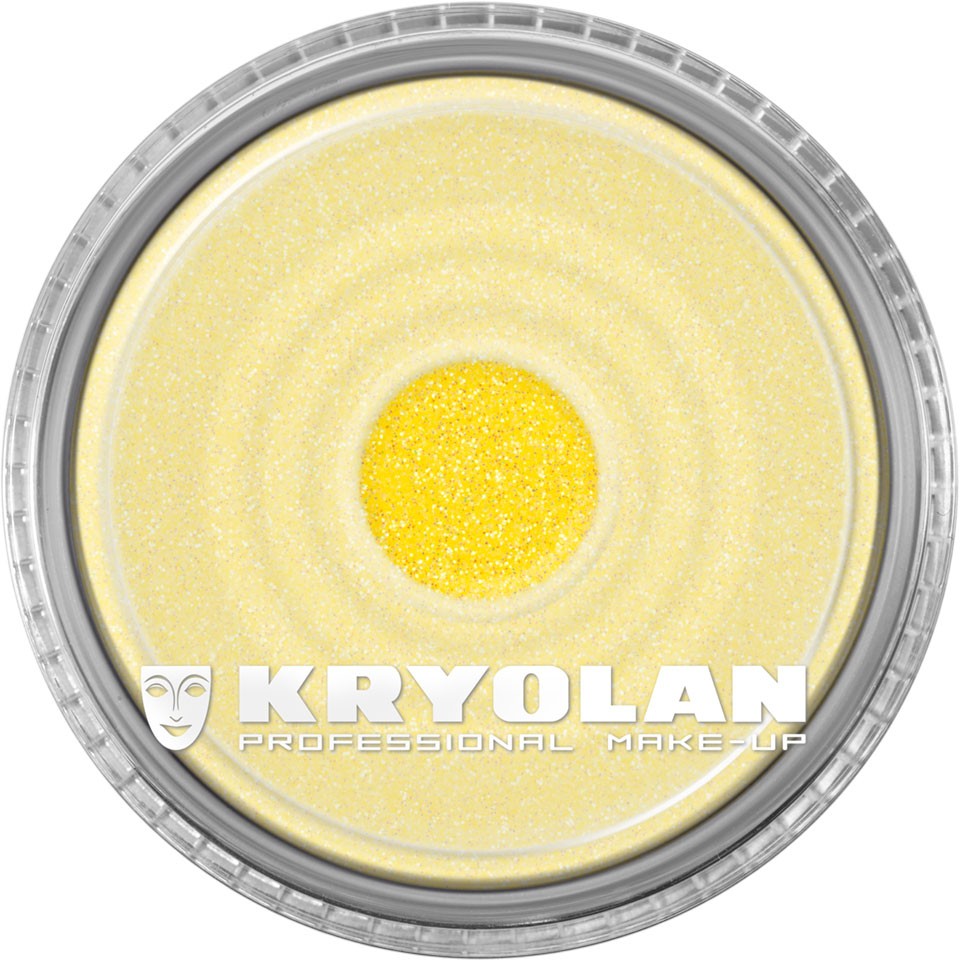 KRYOLAN Polyester Glimmer - fein, 4g, Farbe pastell yellow