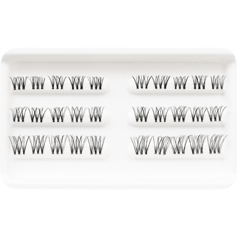 KRYOLAN Soft 3D Layered Clusters – natürliche 3D Wimpern, -, Wimpernbänder in Packung