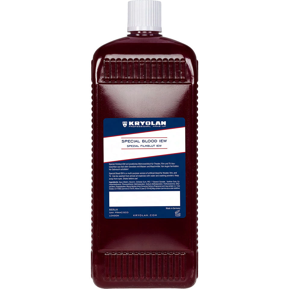 KRYOLAN Spezial Filmblut IEW dark – für realistische Bluteffekte, 1000ml