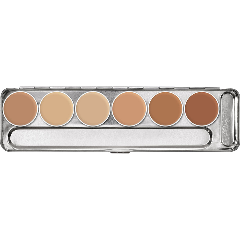 KRYOLAN Spezialteint für Gummiplastiken Palette 6 Farben - Standard – für Latex und Maskenbau, 20ml