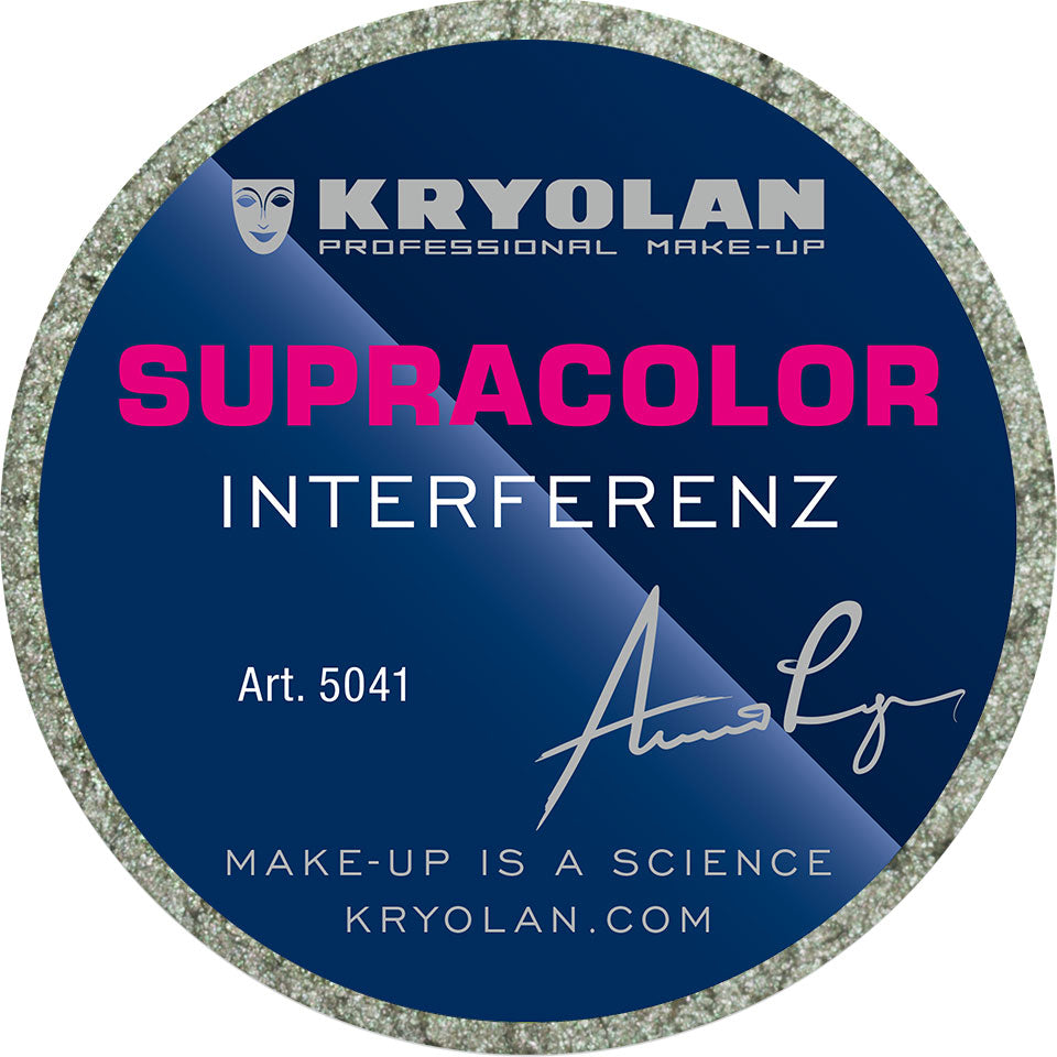 KRYOLAN Supracolor Interferenz silver green G – Irisierende Fettschminke, 8ml