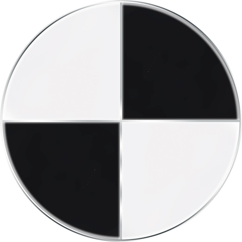 KRYOLAN Supracolor Quartett Black & White – cremige Effektfarben im Viererset, 15ml