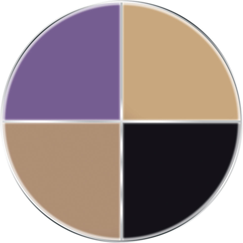KRYOLAN Supracolor Quartett Black Eyes – cremige Effektfarben im Viererset, 15ml
