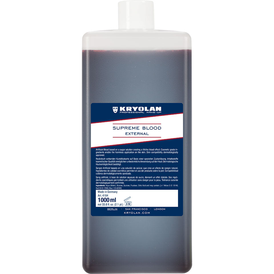 KRYOLAN Supreme Blood External - light – Profi-Kunstblut für SFX, 1000ml